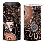 Australia NAIDOC Week 4 in 1 Can Cooler Tumbler Happy 50th Anniversary Brown Version