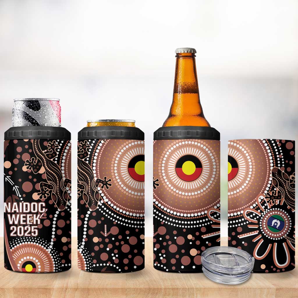 Australia NAIDOC Week 4 in 1 Can Cooler Tumbler Happy 50th Anniversary Brown Version