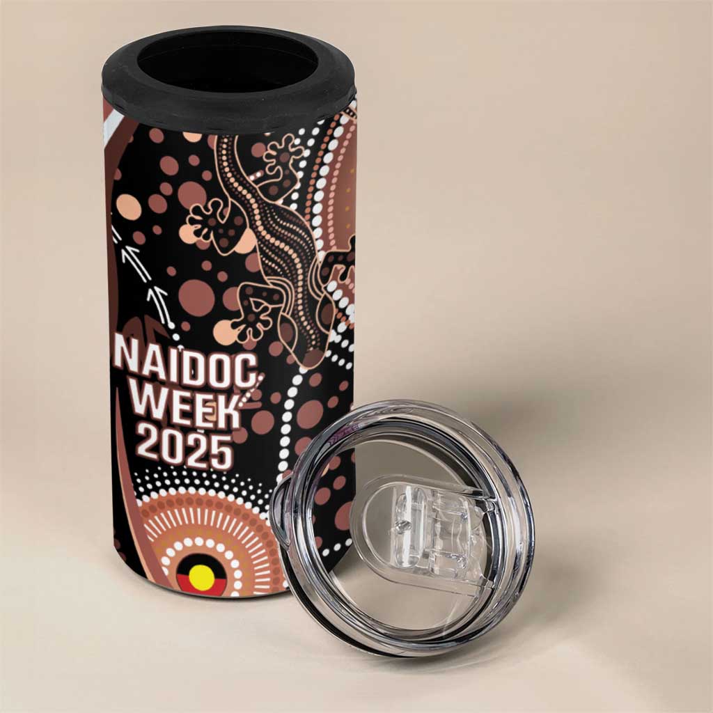 Australia NAIDOC Week 4 in 1 Can Cooler Tumbler Happy 50th Anniversary Brown Version