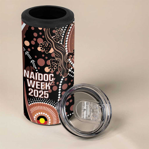Australia NAIDOC Week 4 in 1 Can Cooler Tumbler Happy 50th Anniversary Brown Version