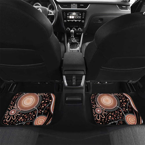 Australia NAIDOC Week Car Mats Happy 50th Anniversary Brown Version