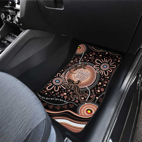 Australia NAIDOC Week Car Mats Happy 50th Anniversary Brown Version