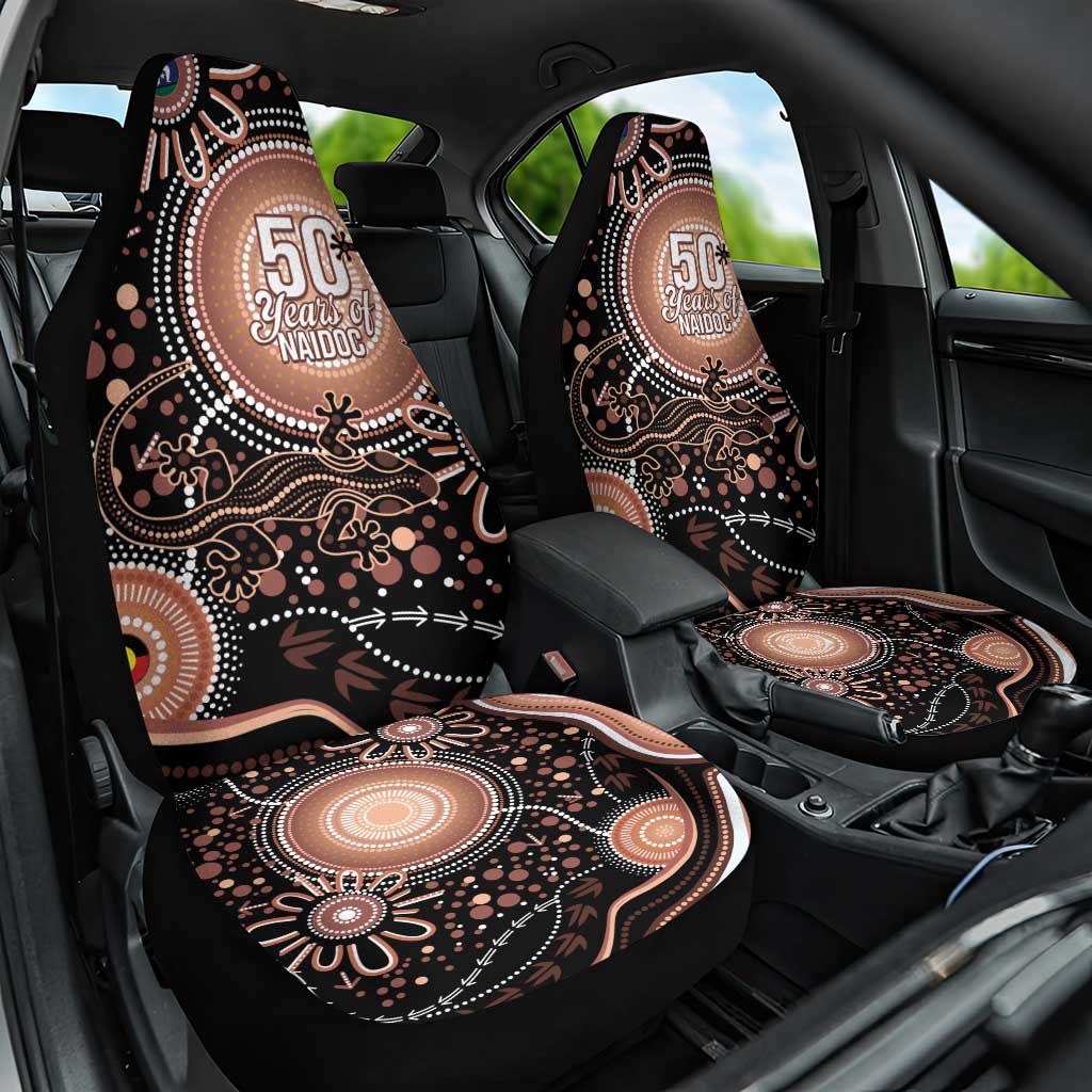 Australia NAIDOC Week Car Seat Cover Happy 50th Anniversary Brown Version