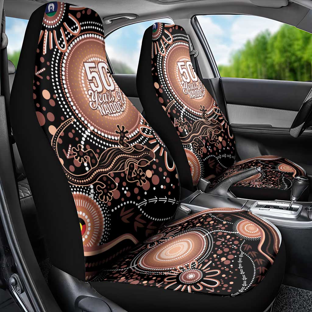 Australia NAIDOC Week Car Seat Cover Happy 50th Anniversary Brown Version