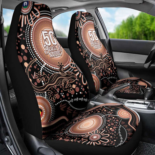 Australia NAIDOC Week Car Seat Cover Happy 50th Anniversary Brown Version