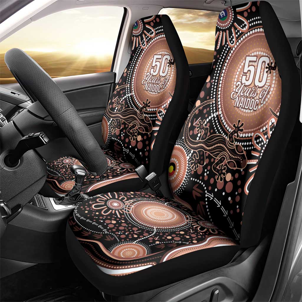 Australia NAIDOC Week Car Seat Cover Happy 50th Anniversary Brown Version