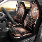 Australia NAIDOC Week Car Seat Cover Happy 50th Anniversary Brown Version