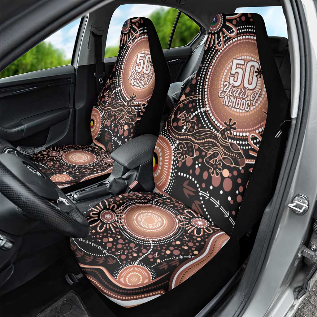 Australia NAIDOC Week Car Seat Cover Happy 50th Anniversary Brown Version