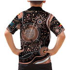 Australia NAIDOC Week Family Matching Mermaid Dress and Hawaiian Shirt Happy 50th Anniversary Brown Version