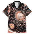 Australia NAIDOC Week Family Matching Mermaid Dress and Hawaiian Shirt Happy 50th Anniversary Brown Version