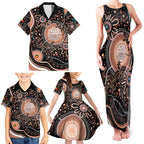 Australia NAIDOC Week Family Matching Tank Maxi Dress and Hawaiian Shirt Happy 50th Anniversary Brown Version