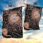 Australia NAIDOC Week Garden Flag Happy 50th Anniversary Brown Version