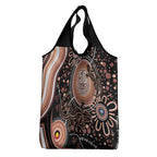 Australia NAIDOC Week Grocery Bag Happy 50th Anniversary Brown Version