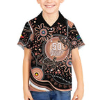 Australia NAIDOC Week Hawaiian Shirt Happy 50th Anniversary Brown Version