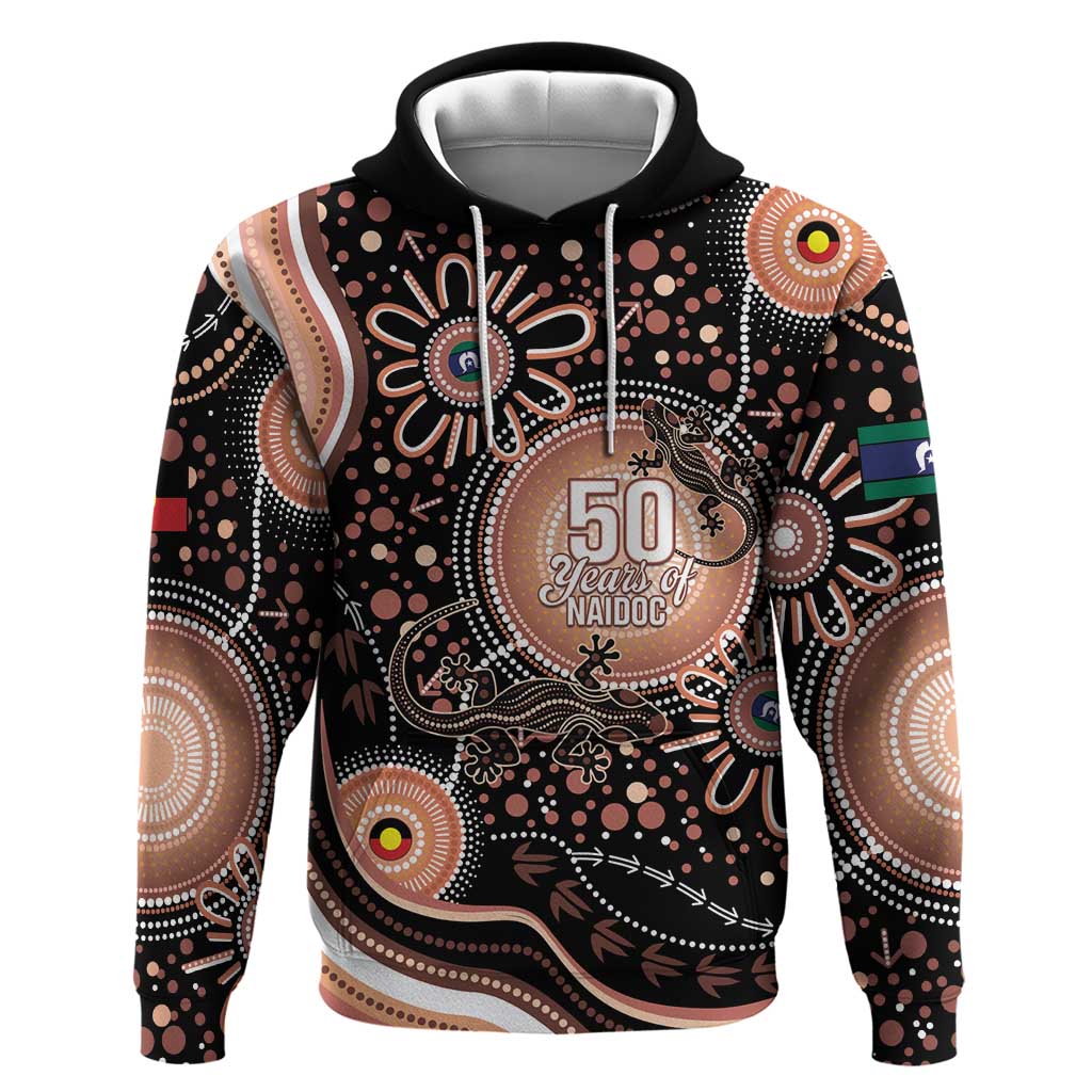 Australia NAIDOC Week Hoodie Happy 50th Anniversary Brown Version