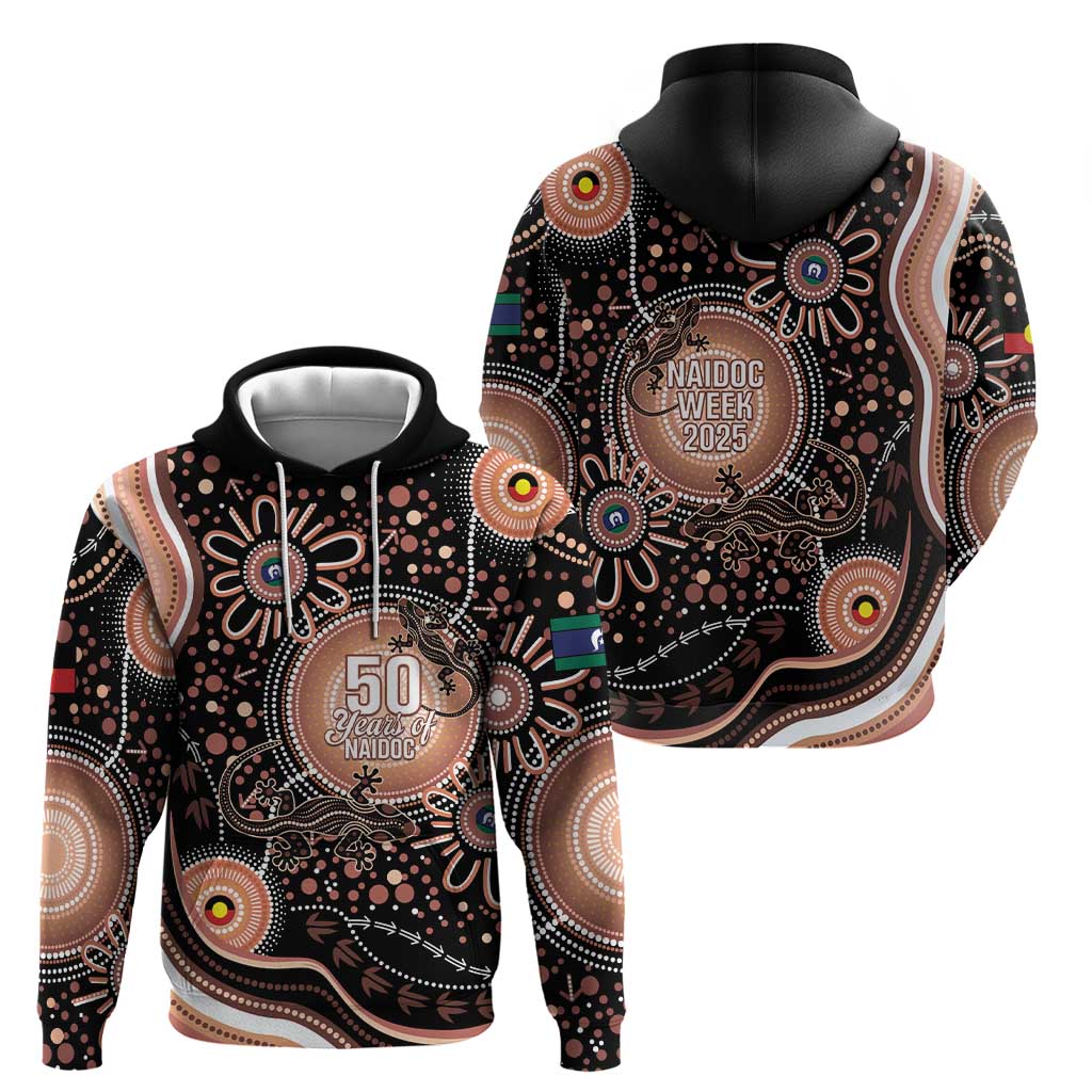 Australia NAIDOC Week Hoodie Happy 50th Anniversary Brown Version