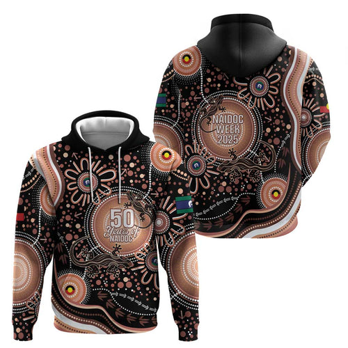 Australia NAIDOC Week Hoodie Happy 50th Anniversary Brown Version