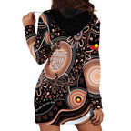 Australia NAIDOC Week Hoodie Dress Happy 50th Anniversary Brown Version