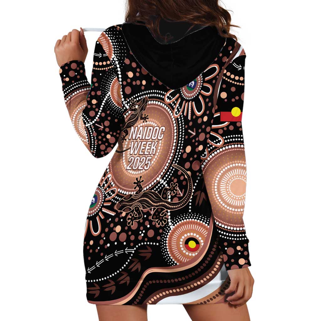 Australia NAIDOC Week Hoodie Dress Happy 50th Anniversary Brown Version