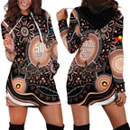Australia NAIDOC Week Hoodie Dress Happy 50th Anniversary Brown Version
