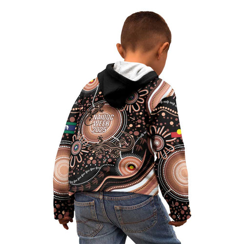 Australia NAIDOC Week Kid Hoodie Happy 50th Anniversary Brown Version