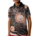 Australia NAIDOC Week Kid Polo Shirt Happy 50th Anniversary Brown Version