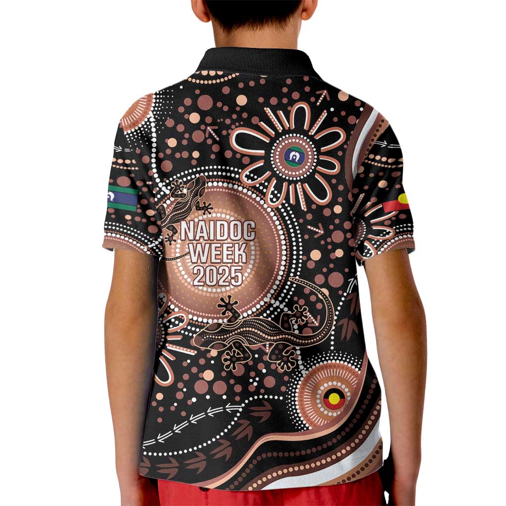 Australia NAIDOC Week Kid Polo Shirt Happy 50th Anniversary Brown Version