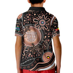 Australia NAIDOC Week Kid Polo Shirt Happy 50th Anniversary Brown Version