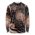 Australia NAIDOC Week Long Sleeve Shirt Happy 50th Anniversary Brown Version