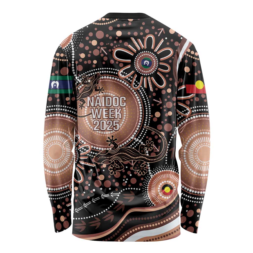 Australia NAIDOC Week Long Sleeve Shirt Happy 50th Anniversary Brown Version