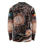 Australia NAIDOC Week Long Sleeve Shirt Happy 50th Anniversary Brown Version