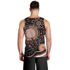 Australia NAIDOC Week Men Tank Top Happy 50th Anniversary Brown Version