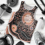 Australia NAIDOC Week Men Tank Top Happy 50th Anniversary Brown Version