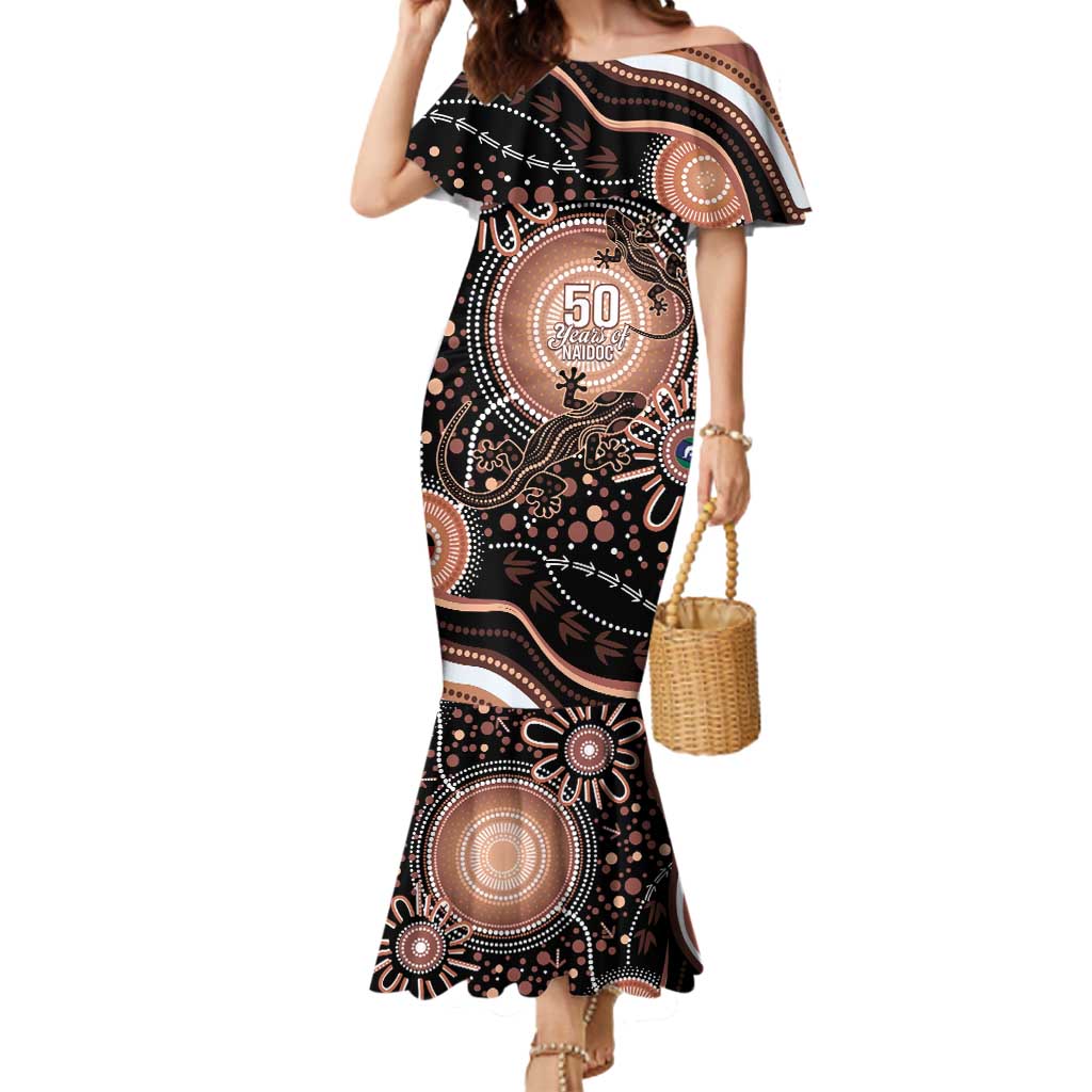 Australia NAIDOC Week Mermaid Dress Happy 50th Anniversary Brown Version