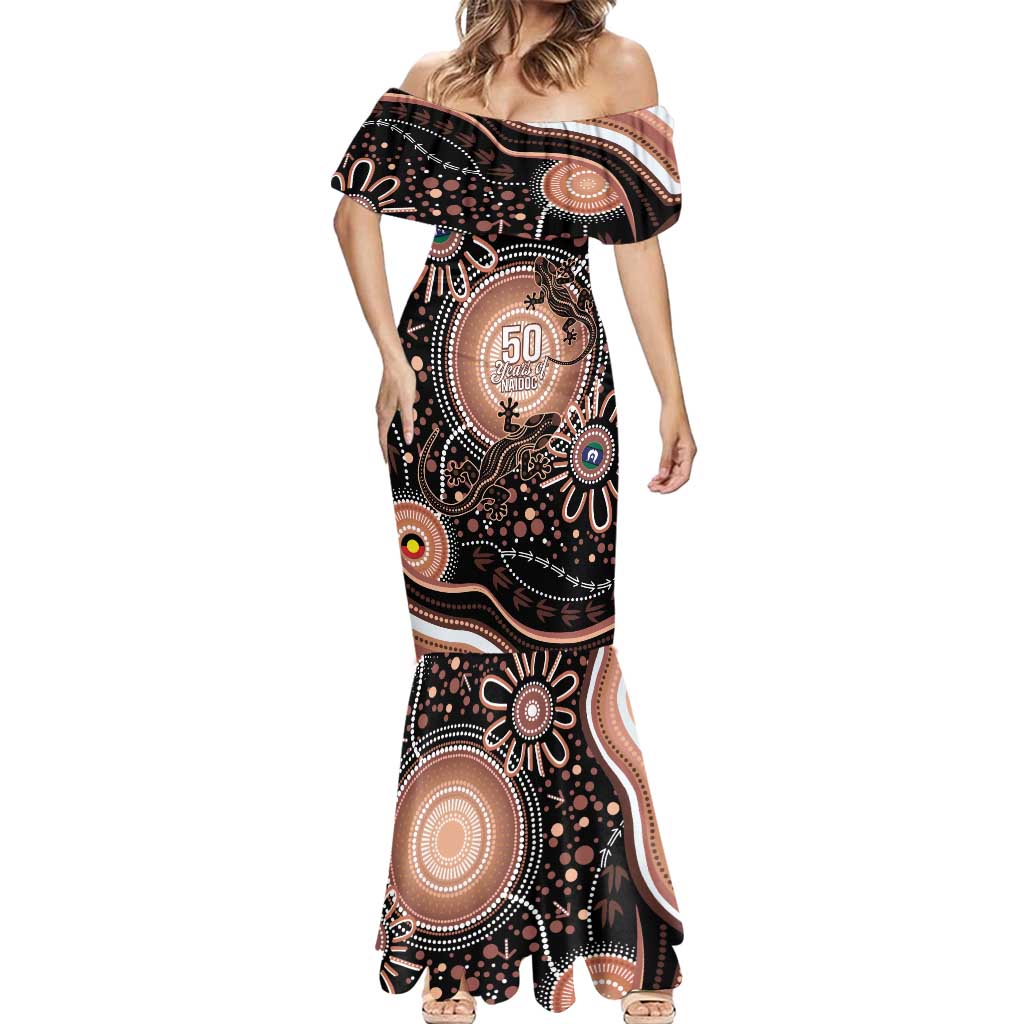Australia NAIDOC Week Mermaid Dress Happy 50th Anniversary Brown Version