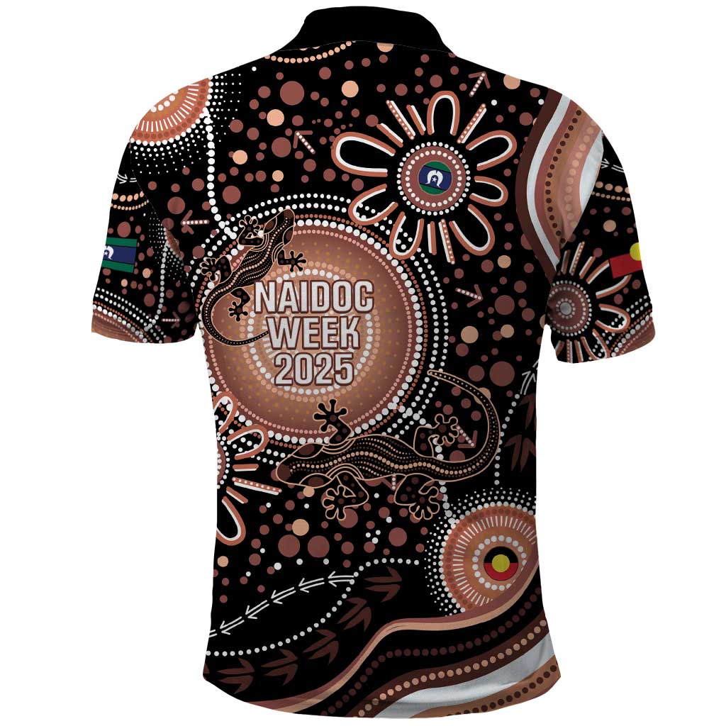 Australia NAIDOC Week Polo Shirt Happy 50th Anniversary Brown Version