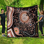 Australia NAIDOC Week Quilt Happy 50th Anniversary Brown Version
