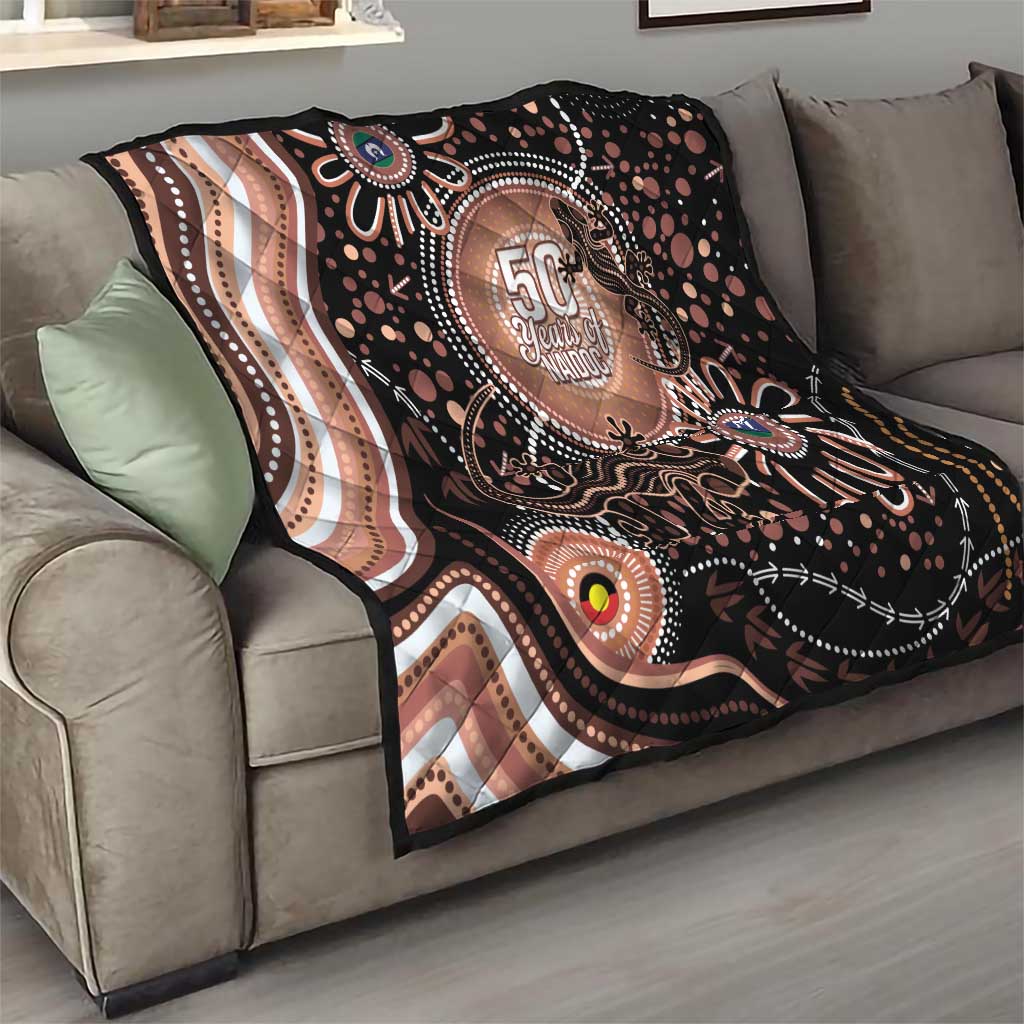 Australia NAIDOC Week Quilt Happy 50th Anniversary Brown Version
