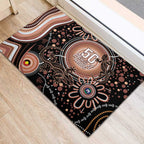 Australia NAIDOC Week Rubber Doormat Happy 50th Anniversary Brown Version
