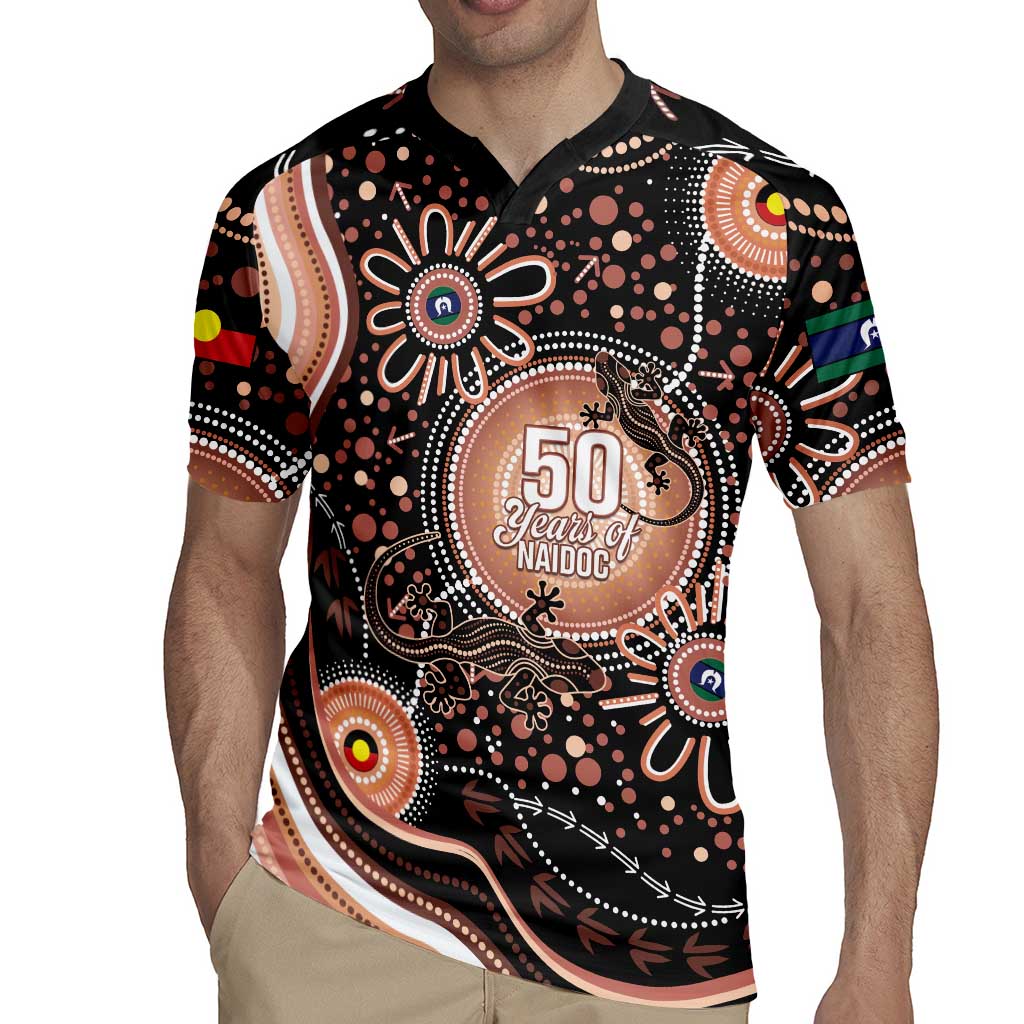 Australia NAIDOC Week Rugby Jersey Happy 50th Anniversary Brown Version
