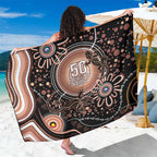 Australia NAIDOC Week Sarong Happy 50th Anniversary Brown Version