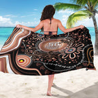 Australia NAIDOC Week Sarong Happy 50th Anniversary Brown Version