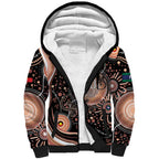 Australia NAIDOC Week Sherpa Hoodie Happy 50th Anniversary Brown Version