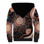Australia NAIDOC Week Sherpa Hoodie Happy 50th Anniversary Brown Version