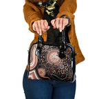 Australia NAIDOC Week Shoulder Handbag Happy 50th Anniversary Brown Version