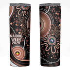 Australia NAIDOC Week Skinny Tumbler Happy 50th Anniversary Brown Version