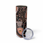 Australia NAIDOC Week Skinny Tumbler Happy 50th Anniversary Brown Version