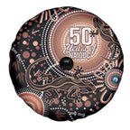 Australia NAIDOC Week Spare Tire Cover Happy 50th Anniversary Brown Version