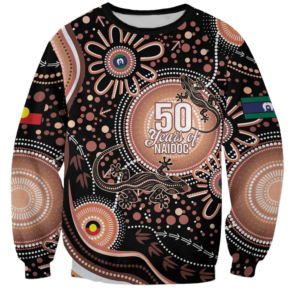 Australia NAIDOC Week Sweatshirt Happy 50th Anniversary Brown Version