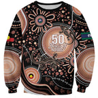 Australia NAIDOC Week Sweatshirt Happy 50th Anniversary Brown Version
